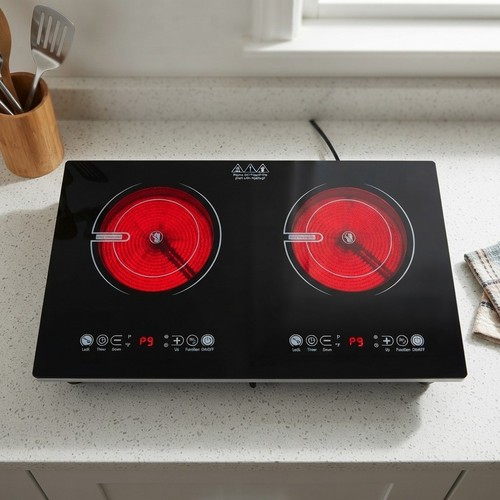 Double ceramic hob 220v - double,