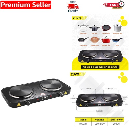 Double ring electric hob - hob, with