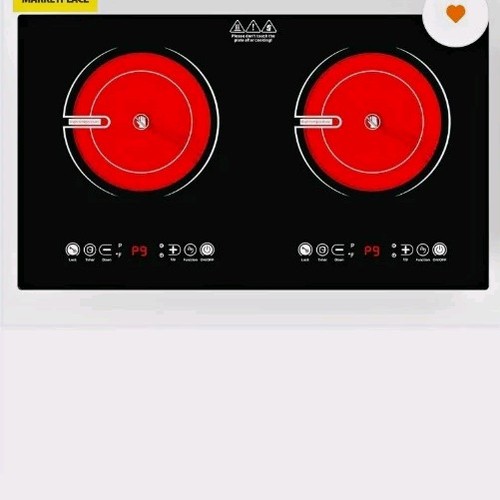 Double ceramic hob 3600w - ceramic,