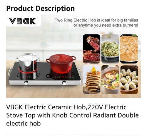 Vbgk ring electric hob - 2, with