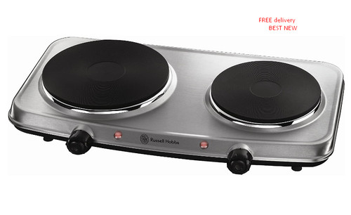 Double hot plate hob 2250w - double,