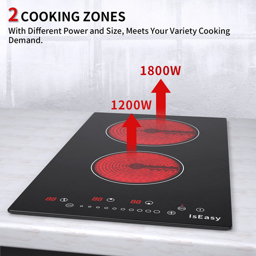 Iseasy 30cm ceramic hob - 30cm, 2