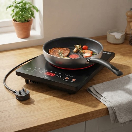 Portable ceramic hob - ceramic, 2000w