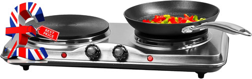 Double hot plate - plate, hob