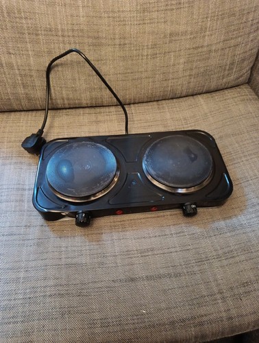 Portable electric hob double - electric,