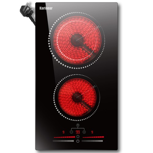 Ring ceramic hob 30cm - ceramic, plug