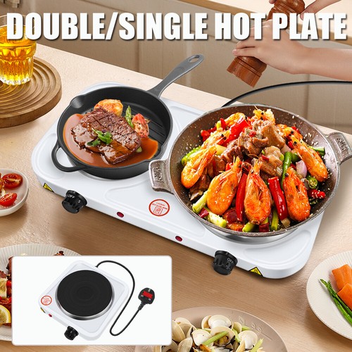 Electric hob double ring table - electric,