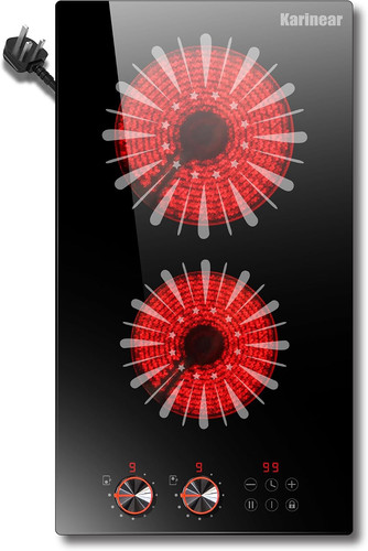 Ring ceramic hob 30cm plug - ceramic,
