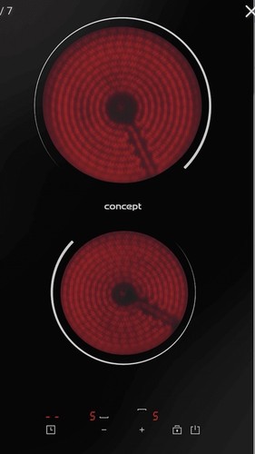 Plug ceramic hob - in,